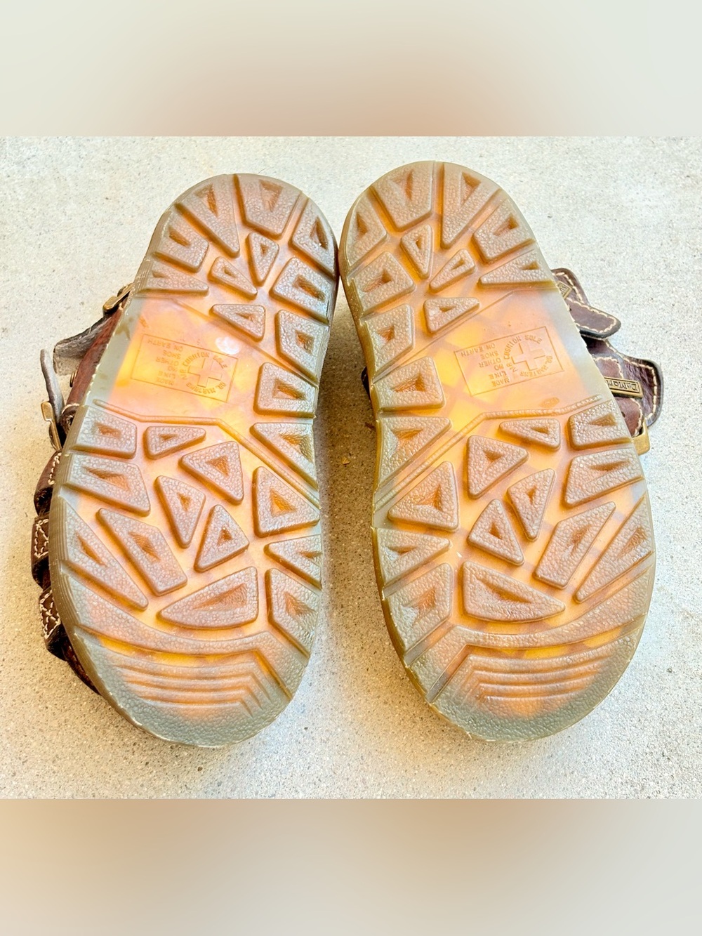 Vintage Y2K Dr Martens Fisherman Sandals EU 37 US 6 Brown Leather Rare EUC - Picture 8 of 9